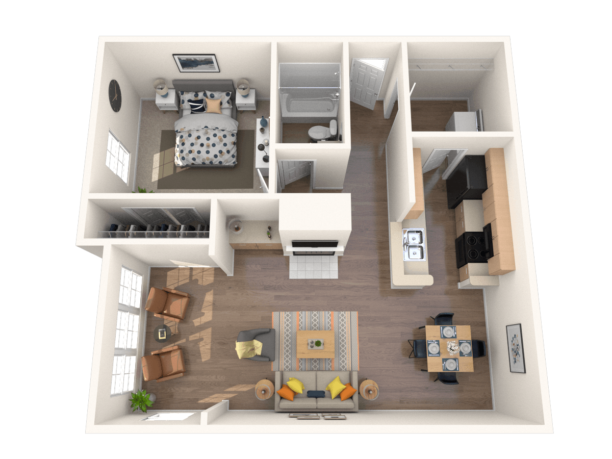 A1/A2 - The Riley floor plan